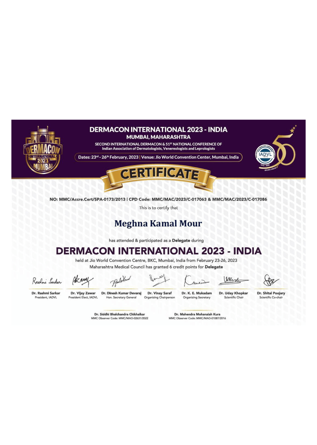 Certification
