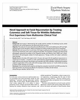 Novel Approach to Facial Rejuvenation by Treating Cutaneous and Soft Tissue for Wrinkles Reduction: First Experience from Multicenter Clinical Trial
