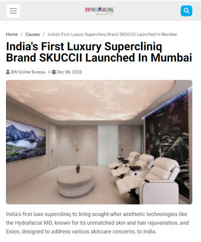 Indias First Luxury Supercliniq Brand SKUCCII Launched In Mumbai 2023