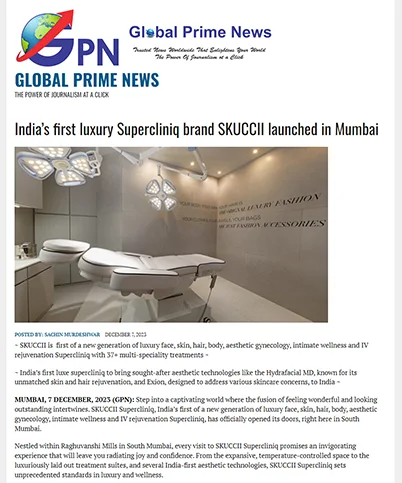 Indias First Luxury Supercliniq Brand SKUCCII Launched In Mumbai 7dec2023 1