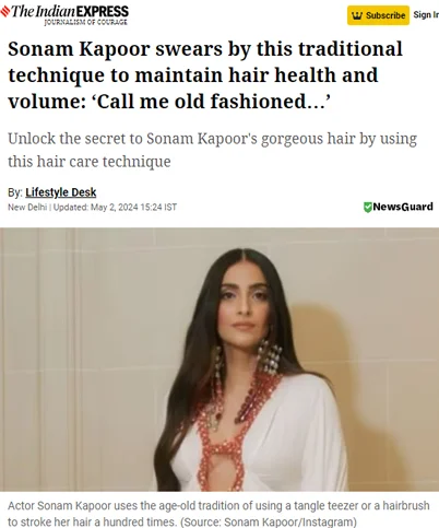 Sonam Kapoor Swears By This Traditional Technique To Maintain Hair Health And Volume May 2 2024