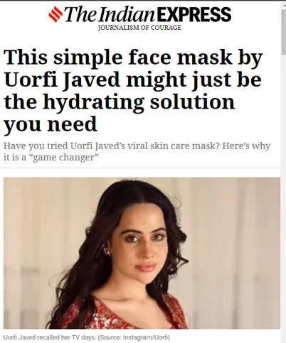 This Simple Face Mask By Uorfi Javed Might Just Be The Hydrating Solution You Need April 12 2024